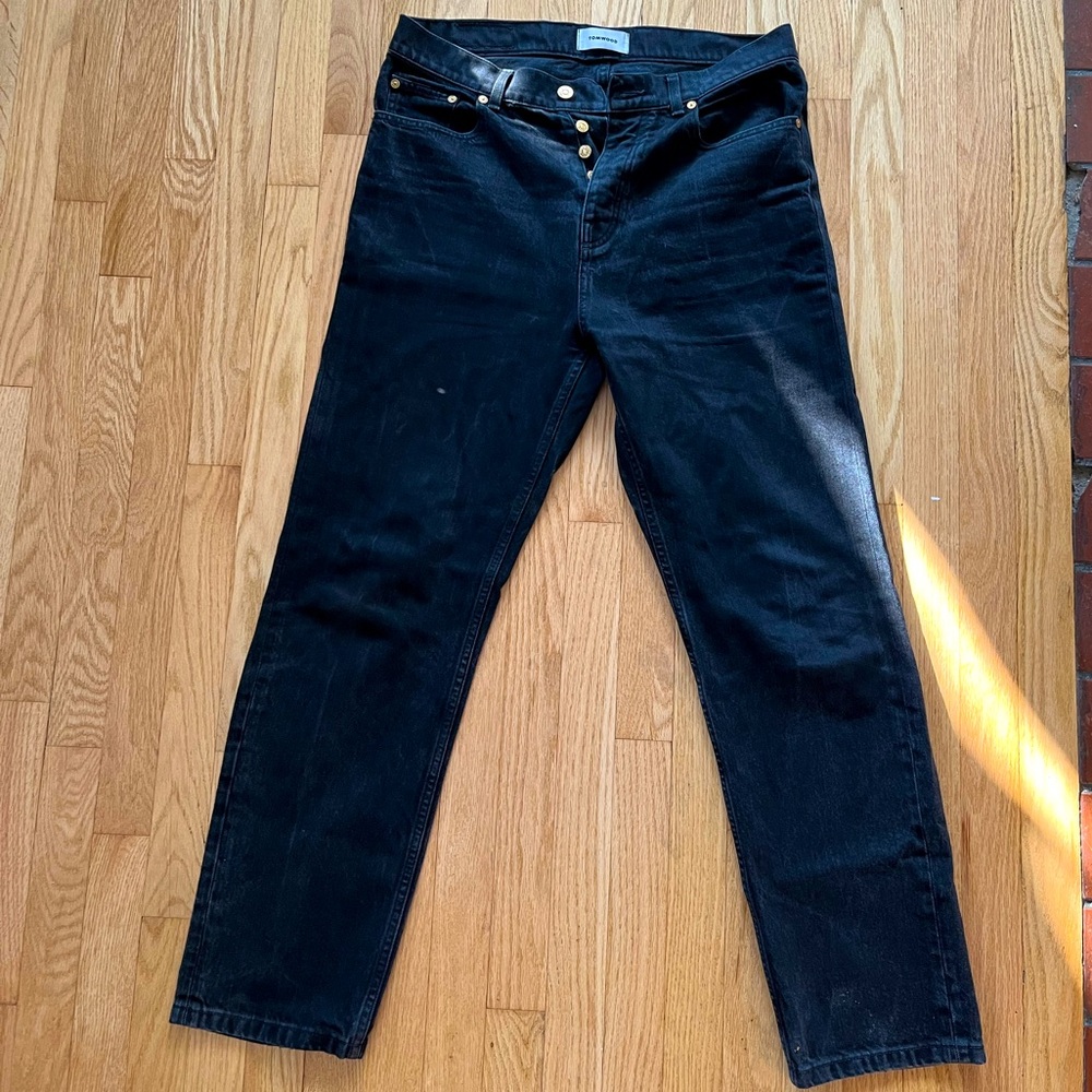 Tom Wood black straight leg pants